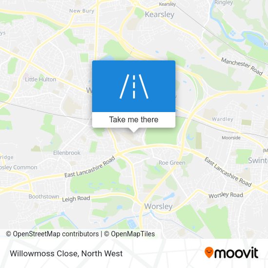 Willowmoss Close map