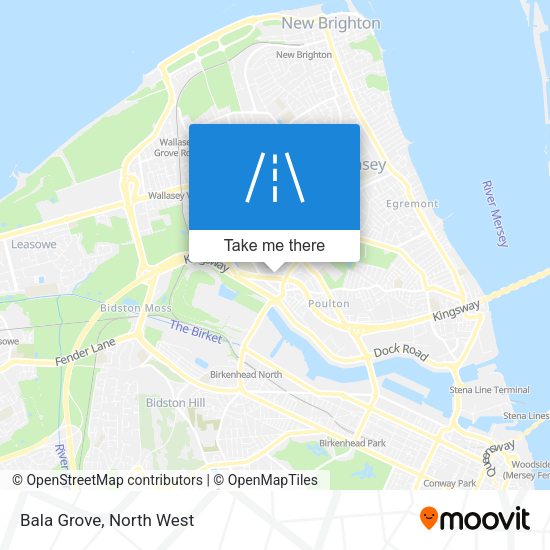 Bala Grove map