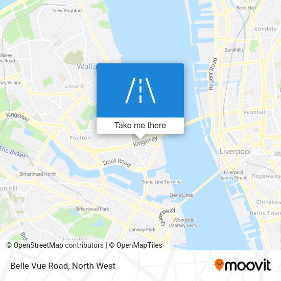 Belle Vue Road map