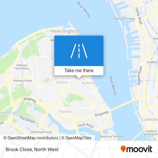 Brook Close map