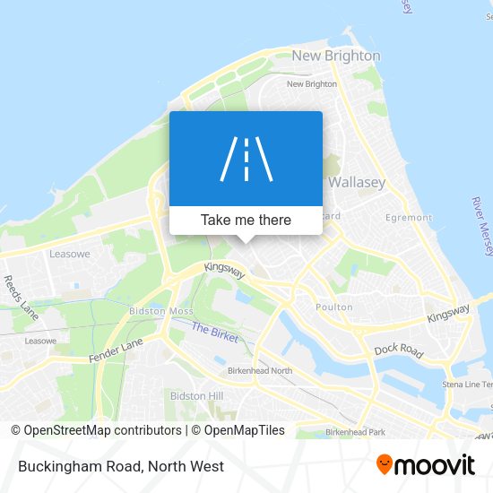 Buckingham Road map