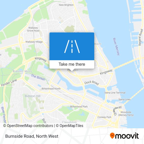 Burnside Road map