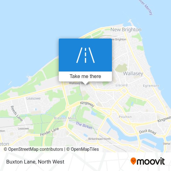 Buxton Lane map