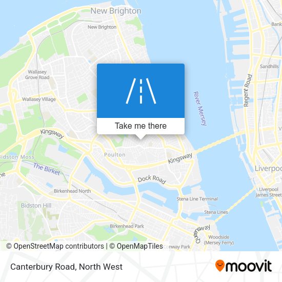 Canterbury Road map