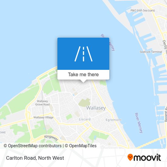 Carlton Road map