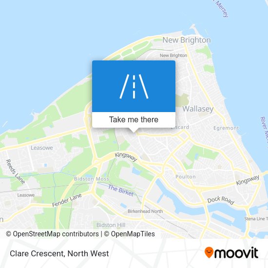 Clare Crescent map