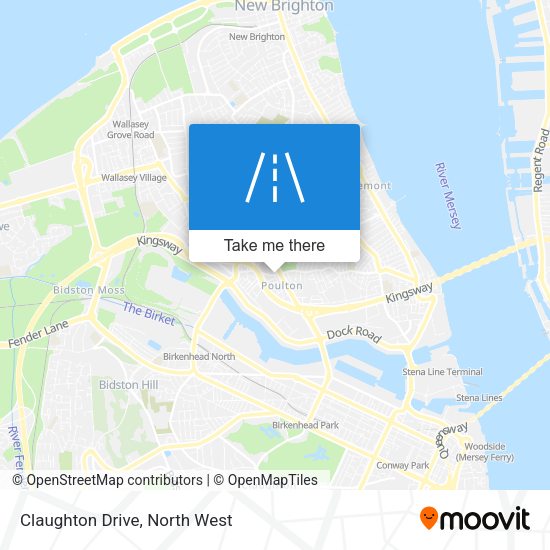 Claughton Drive map