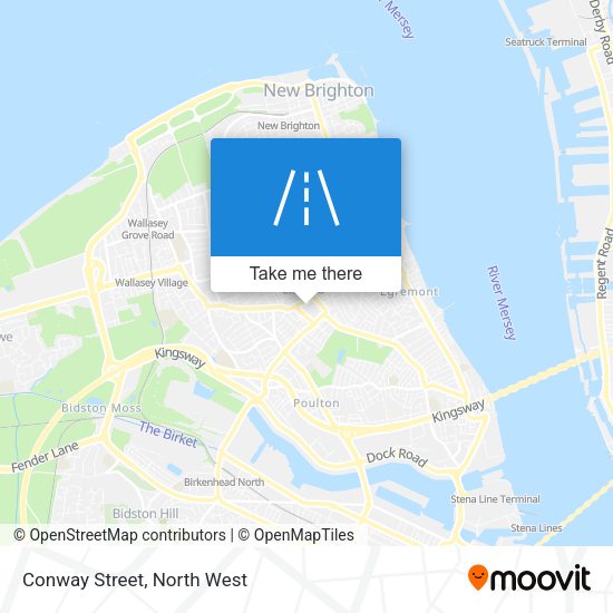 Conway Street map