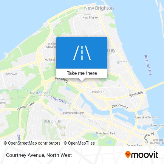 Courtney Avenue map