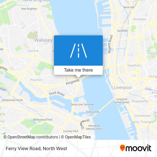 Ferry View Road map