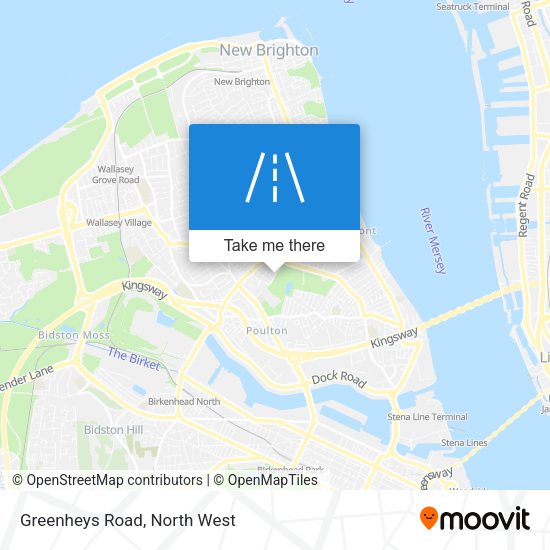 Greenheys Road map