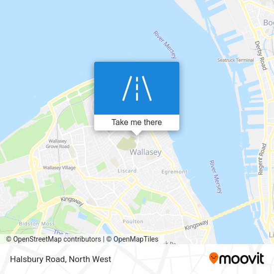 Halsbury Road map