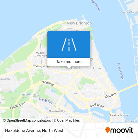Hazeldene Avenue map