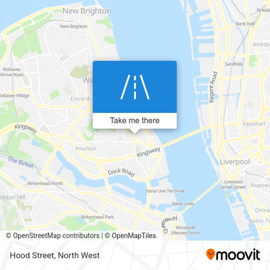 Hood Street map