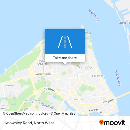Knowsley Road map