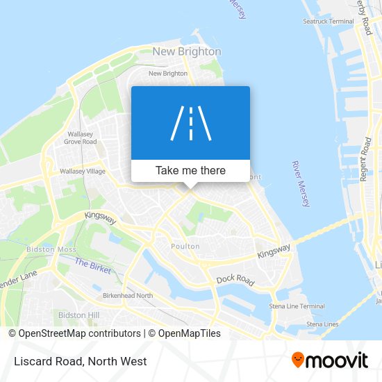 Liscard Road map