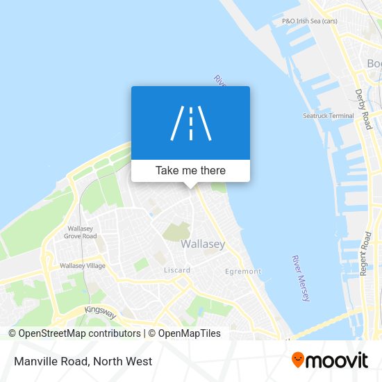 Manville Road map