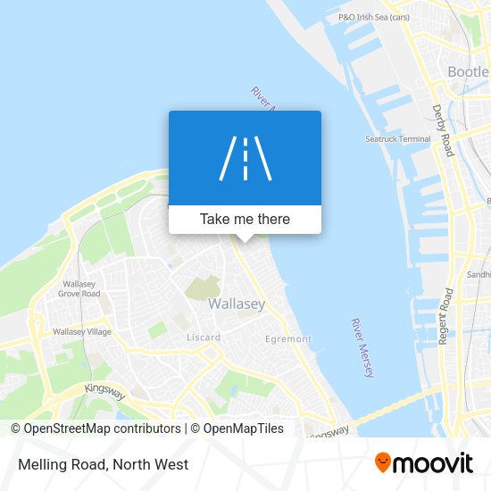 Melling Road map