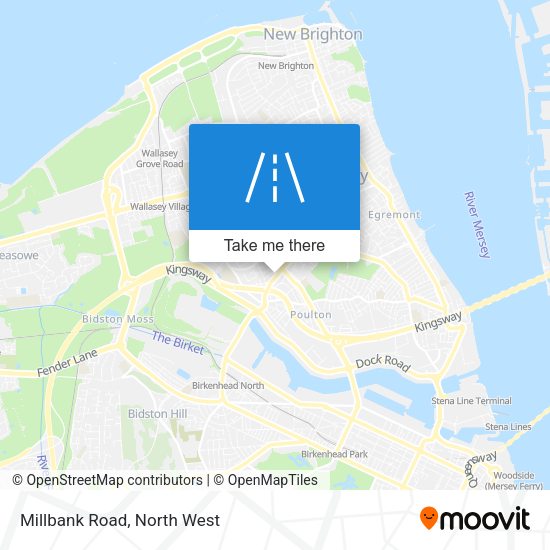 Millbank Road map