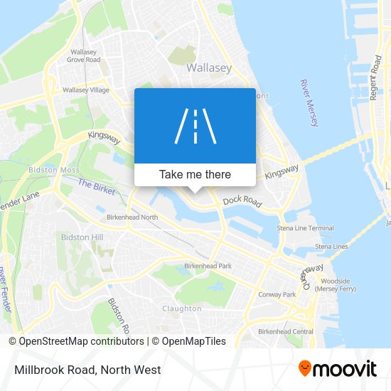 Millbrook Road map