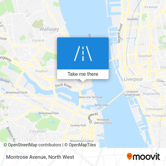 Montrose Avenue map