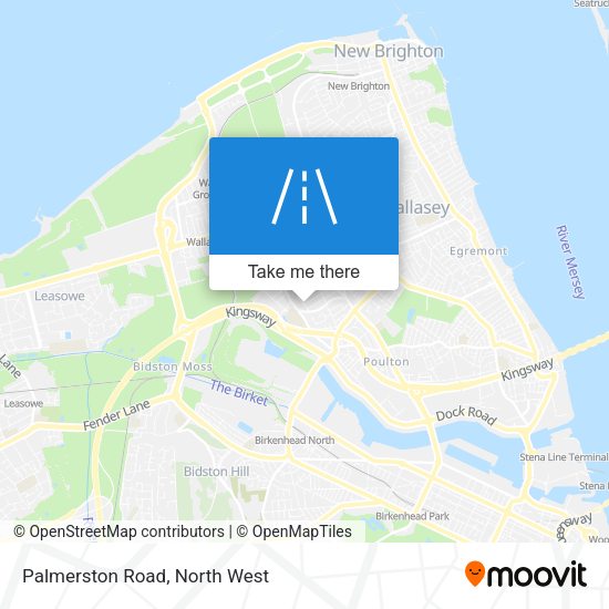 Palmerston Road map