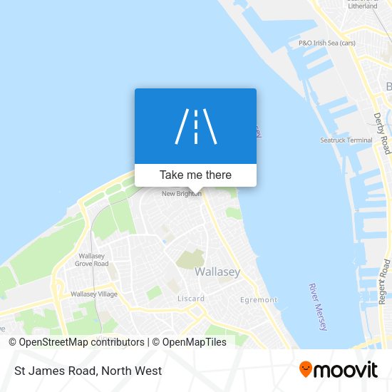 St James Road map