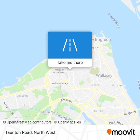 Taunton Road map