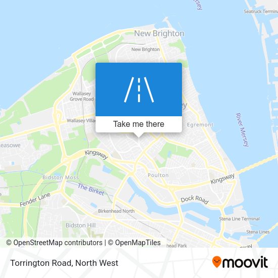 Torrington Road map
