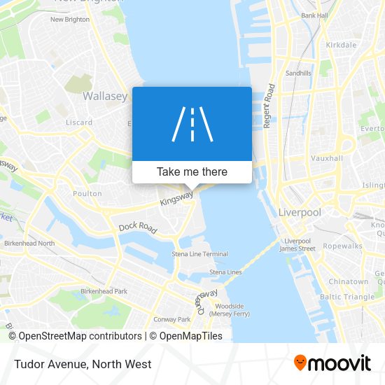 Tudor Avenue map