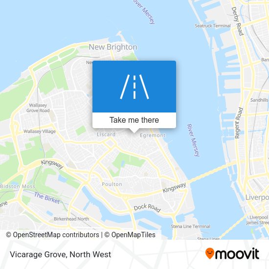 Vicarage Grove map