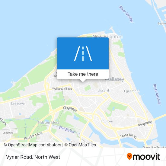 Vyner Road map