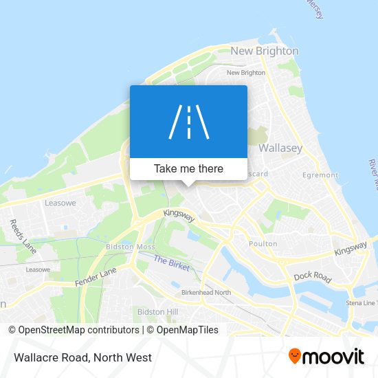 Wallacre Road map