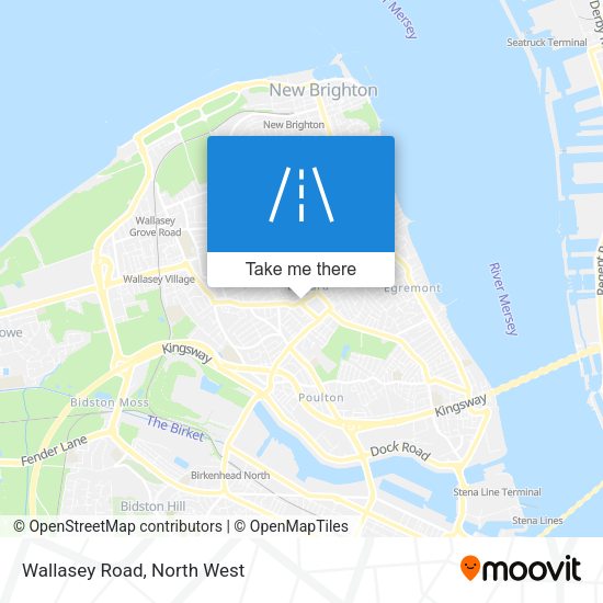 Wallasey Road map