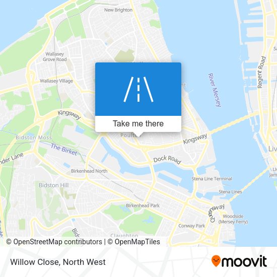 Willow Close map