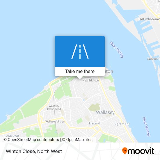Winton Close map