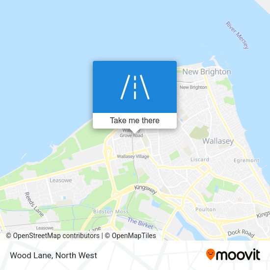 Wood Lane map