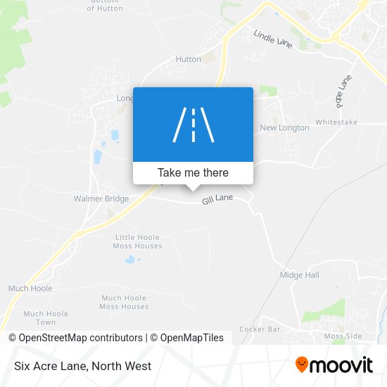 Six Acre Lane map