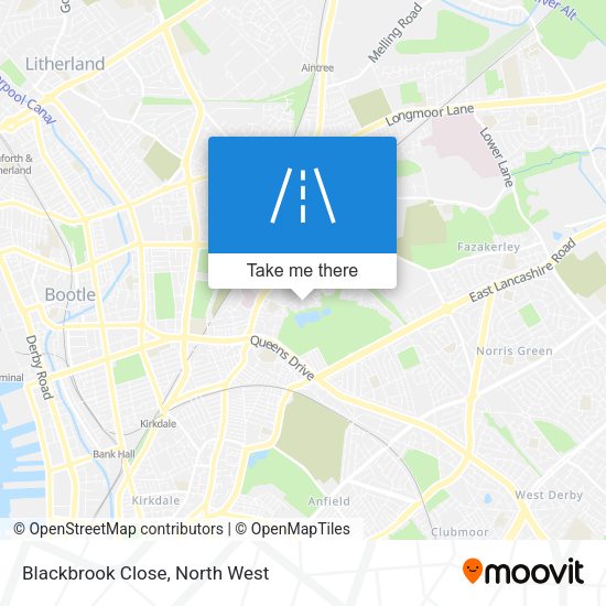 Blackbrook Close map