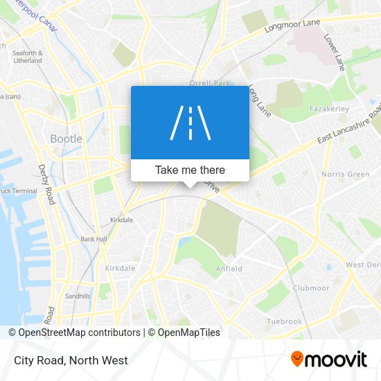 City Road map