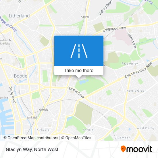 Glaslyn Way map