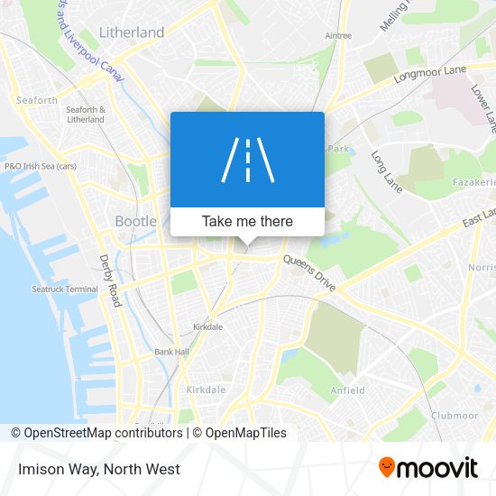 Imison Way map
