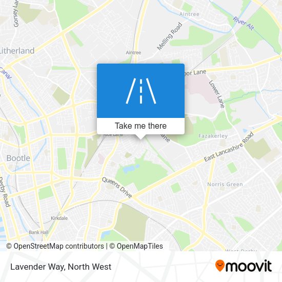 Lavender Way map