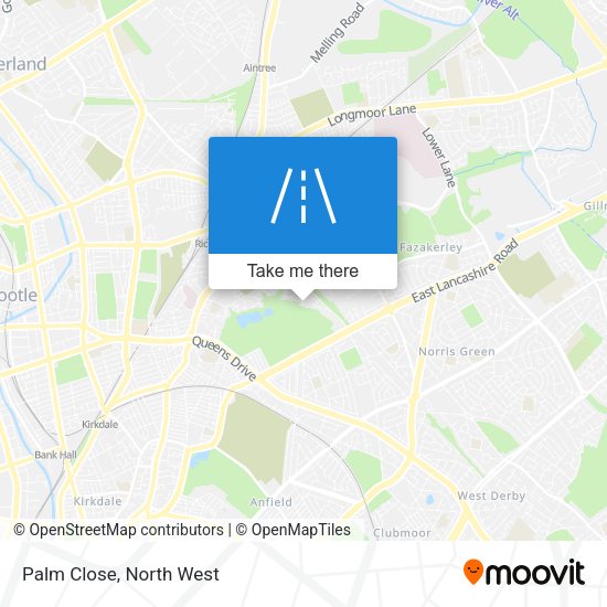Palm Close map