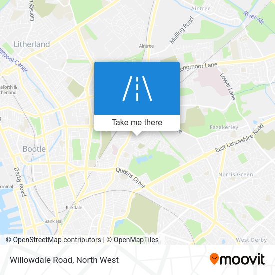 Willowdale Road map