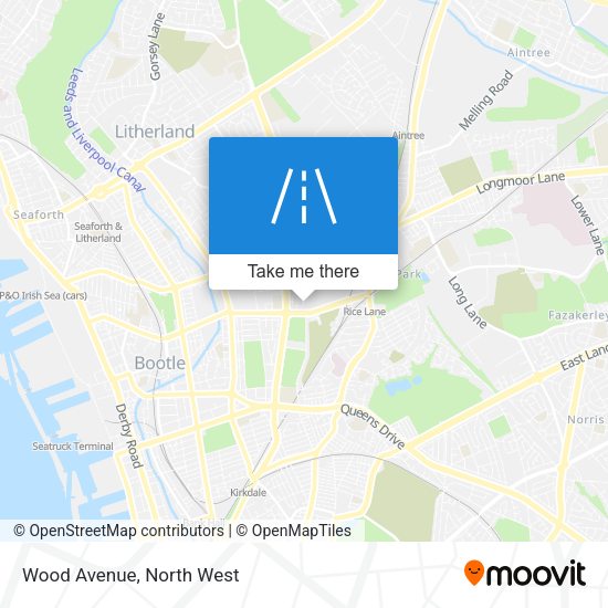 Wood Avenue map
