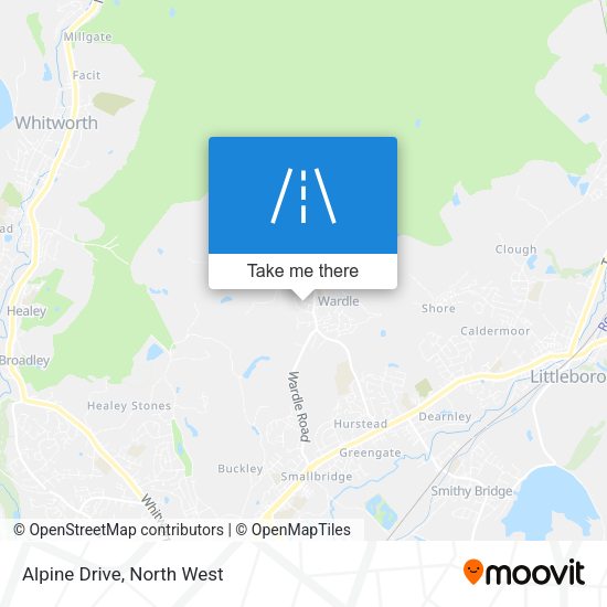 Alpine Drive map