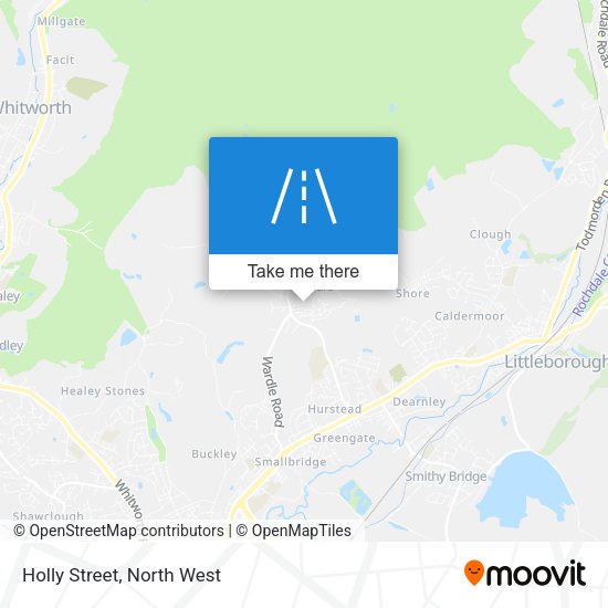 Holly Street map