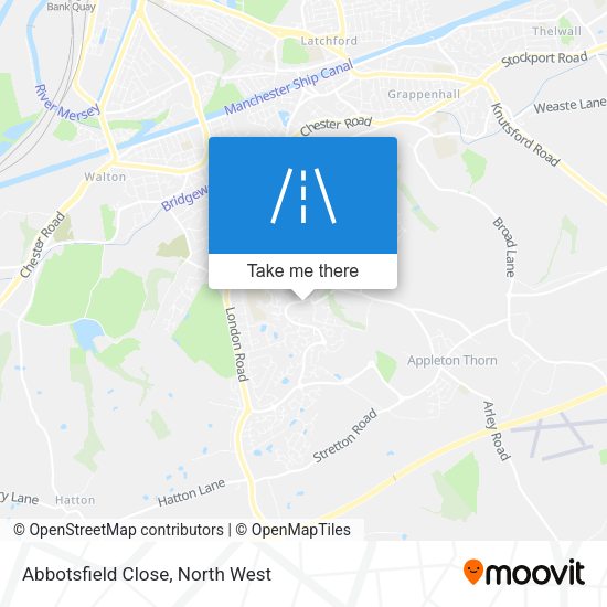 Abbotsfield Close map
