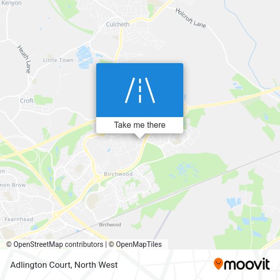 Adlington Court map